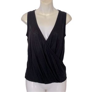 All Saint black sleeveless v-neckline tees size Small
